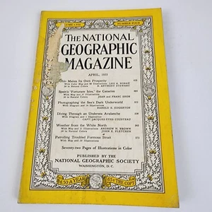 National Geographic Magazine April 1955 No Map - Imagen 1 de 3