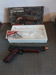 Vintage Crosman 1300 Medalist .22 cal Target Pistol with Box Needs Service - Picture 1 of 11