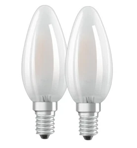 2er-Pack E14 OSRAM LED STAR RETROFIT Lampe matt 4W wie 40W neutralweißes Licht - Bild 1 von 7
