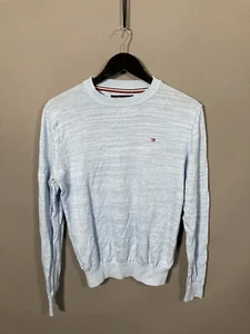 TOMMY HILFIGER LINEN BLEND Jumper - Size XS - Blue - Great Condition - Men’s - Picture 1 of 5