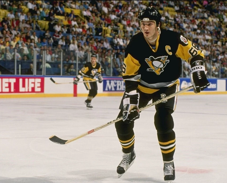 Foto 8x10 impresión de hockey de la NHL de Mario Lemieux de los Pittsburgh Penguins Foto 1 de 1