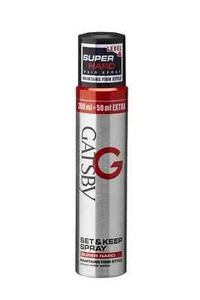 Gatsby Super Hard Set and Keep Spray Hair Styler (250ml) ( pack of 2 ) - Picture 1 of 4