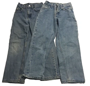 Boys Faded Glory Denim Blue Jeans Size 10 Slim + Bonus Pair (2 total) - Picture 1 of 21