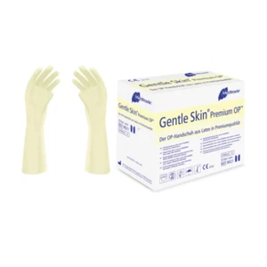 50 Paar Gentle Skin Premium OP Handschuhe Steril Latex Puderfrei - Bild 1 von 1