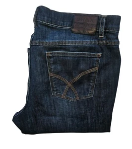 Pantalones de mezclilla para hombre BRAX Premium COOPER DENIM azul oscuro ajuste elástico *SE ADAPTA* W38-40" L29" - Imagen 1 de 11