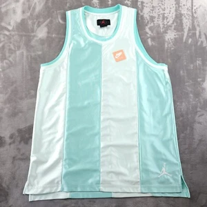 Jordan Tank Top Mens Large Mint Green Mesh Jumpman Basketball Gym Style - Picture 1 of 8