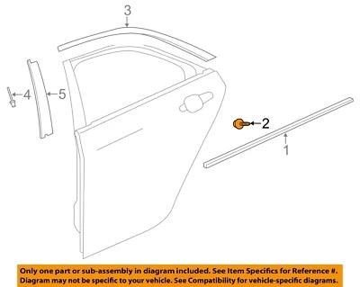 GM OEM 98-18 ATS Rear Door Exterior Trim-Belt Molding Screw 11509231 - Image 1 of 2