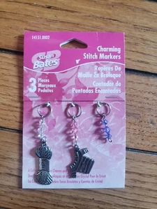 Susan Bates Stitch Markers Scissor Charms Set of 3 Yarn Sweater - Picture 1 of 1