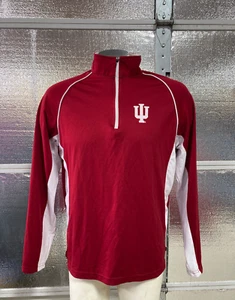 Indiana Hoosiers 1/4 Zip Pullover - Mens Medium - Colosseum - Sweatshirt - Picture 1 of 10