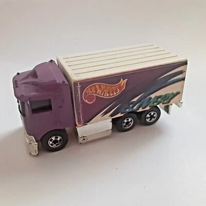 Hot Wheels 1980s Hiway Hauler Blackwall Purple Delivery Opening Doors Vintage - Picture 1 of 6