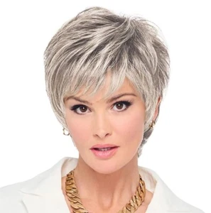 Parrucca corta Bob Raquel Welch Memory Cap di Hairuwear R61 granito ghiacciato. Nuovo - Foto 1 di 14