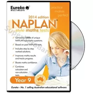 NAPLAN Style Maths Tests (2014 Edition) Year 9 Australian Education (PC CD-Rom) - Picture 1 of 5