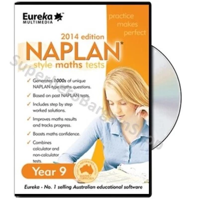 NAPLAN Style Maths Tests (2014 Edition) Year 9 Australian Education (PC CD-Rom) - Image 1 of 4