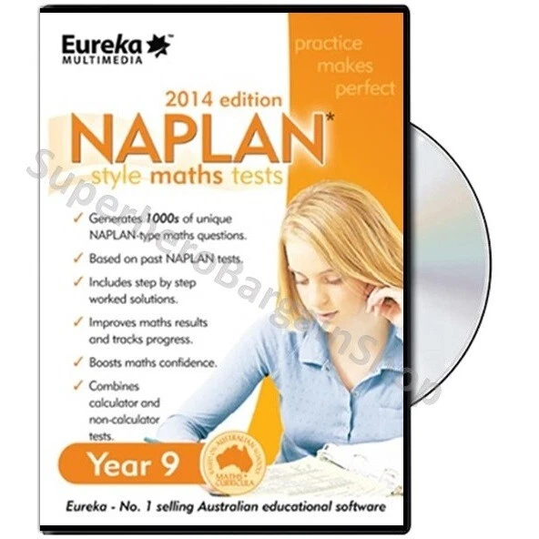 NAPLAN Style Maths Tests (2014 Edition) Year 9 Australian Education (PC CD-Rom) - Image 1 of 4