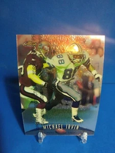 1998 Topps Finest Michael Irvin With Protective Cover Dallas Cowboys  - Picture 1 of 5