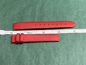 Genuine Tissot Red Leather Watch Band 12mm - Picture 1 of 3