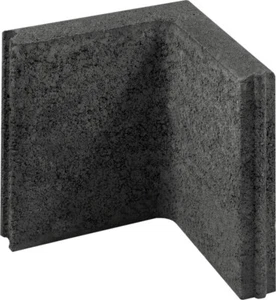 Kann Randstein Ecke mit Nut- und Feder 25 x 25 x 5 cm anthrazit - Bild 1 von 2