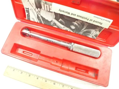 LLAVE DINAMOMÉTRICA AJUSTABLE TIPO CLIC A PRESIÓN 3/8" 30-200 In. LB QJR217C Foto 1 de 4