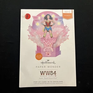 Hallmark Wonder Woman - Lights & Music 3D Pop-Up You Are Beyond Amazing Card - Picture 1 of 2