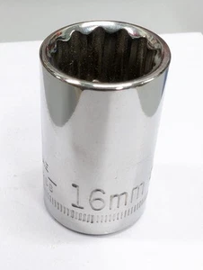 Craftsman Socket 16mm Metric Shallow 12 Point 1/2" Drive 44266 - Bild 1 von 4