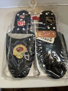 SF 49ers Fußball Vintage Starter Leder Hausschuhe Pantoletten Gr. 10.    "Z1" - Bild 1 von 5