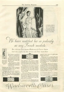Estuches de reloj Wadsworth 1927 anuncio impreso vintage - Imagen 1 de 1