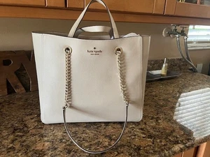Kate Spade große unendliche Tasche genarbtes Leder hellsand neu mit Etikett - Bild 1 von 6