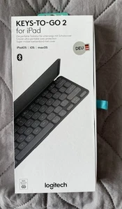 Logitech kabellose Tastatur Keys-To-Go 2 ~ Apple iPad, iPhone, Mac - Photo 1/5