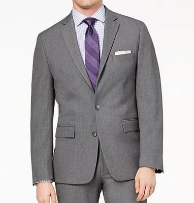 Ryan Seacrest Men's Gray Modern Fit Solid Suit Sport Coat Blazer Jacket Size 42L - Image 1 of 3