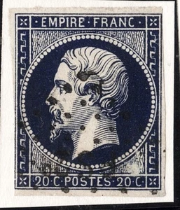 REF :A74-14- EMPIRE N°:14Ab type I  tirage 1856 du bleu noir  COTE : 100 € - Picture 1 of 1