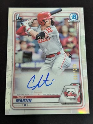 2020 Bowman Chrome 1st Draft Picks  #CDA-CM Casey Martin Auto /499 - Image 1 of 2