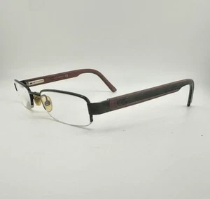 Monturas de gafas de diseño Gucci de media montura GG 1843 GSW rojo verde 50-19-135 Italia - Imagen 1 de 14
