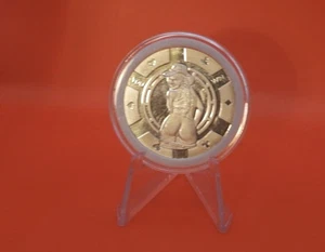 Sexy ficha de póker vaquera de 1 oz de plata fina .999 redonda tú ganas armas - Imagen 1 de 2