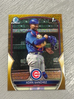2023 Bowman Chrome Prospects Adan Sanchez #BCP-219 Gold 48/50 - Image 1 of 2