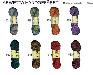 100g ARWETTA HANDGEFÄRBT MERINO Superwash SOCKENWOLLE 4-fach Merinowolle Wolle - Bild 1 von 11
