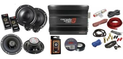Amplificador Cerwin Vega CVP1600.4D 1600W + XED650C + XED-62 6.5" + Kit AMP + Foto 1 de 4
