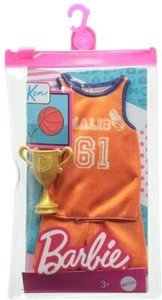 BARBIE KEN Career Fashion Pack Basketball Player Jersey Shorts Trophy New 2021 - Picture 1 of 5