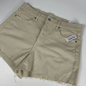 Pantalones cortos Old Navy Bronceados para mujer 14 Sky Hi A Line botón mosca 3” corte tiro más alto - Imagen 1 de 12