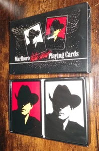 Vintage Marlboro Wild West Playing Cards Double Deck Set Sealed Decks! 1991 - Bild 1 von 2