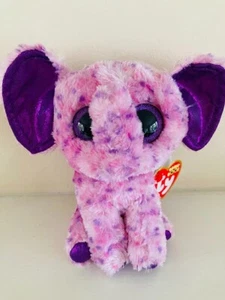 TY BEANIE BOO EVA THE ELEPHANT 15CM BRAND NEW WITH TAGS BOOS - Picture 1 of 1
