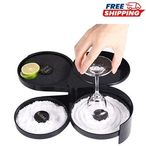 Elegant 3-Tier Bar Glass Rimmer for Margaritas & Cocktails - Durable & Compact - Picture 1 of 9