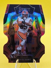 David Njoku 2022 Panini Select #125 Premier Black & Red Die-Cut Prizm Browns