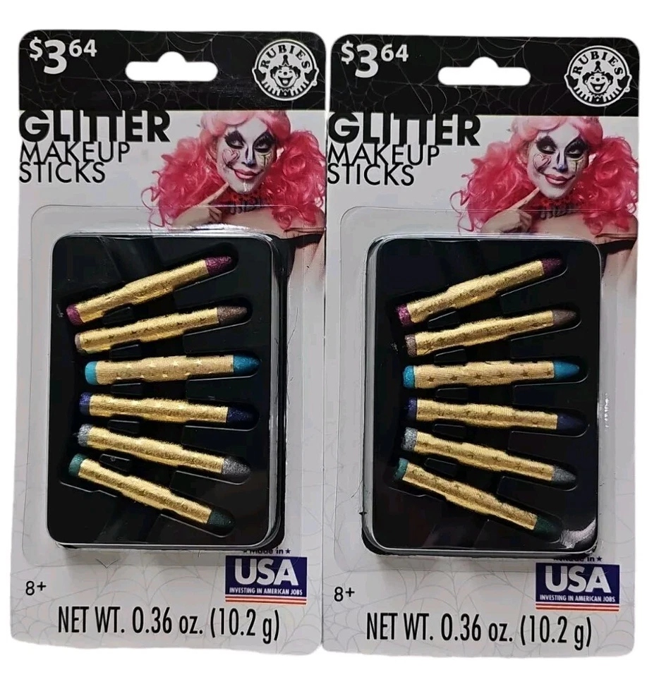 Halloween Rubies Make-Up Sticks Colorful Costume Design Glitter