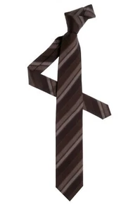 Cravatta Hubert Milano Marrone 100% Seta - Imagen 1 de 2