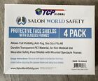 Salon World Safety Protective Face Shield Full Cover Visor Glasses Anti-Fog 4 Pk