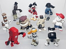 MICHAEL LAU Crazychildren Figure set of 9 + Lazy Robot Machine Type 2.7-3.5"
