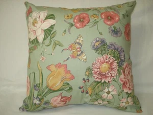 Summer Flowers Accent Decorative Toss Throw Pillow Cover Flowers 15"x 15" - Picture 1 of 4