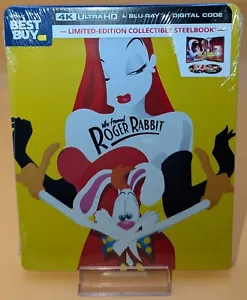 WHO FRAMED ROGER RABBIT (1988) 4K UHD + BLURAY STEELBOOK (BEST BUY EXCLUSIVE) - Picture 1 of 6