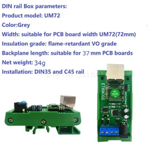 RS485 to Ethernet TCP/IP Converter MQTT Modbus RTU Module With or Without Rails - Bild 1 von 12