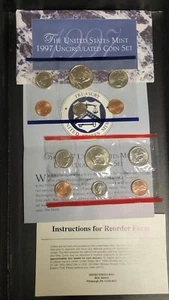 1997 Uncirculated U.S. Mint set in the Government Packaging OGP COA #0111 - Picture 1 of 2